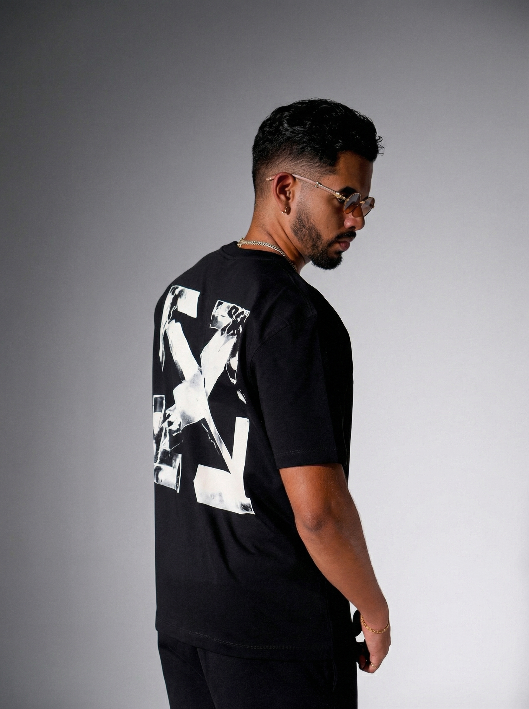 T shirt Off-White Ice Arrow Signature Ensemble black