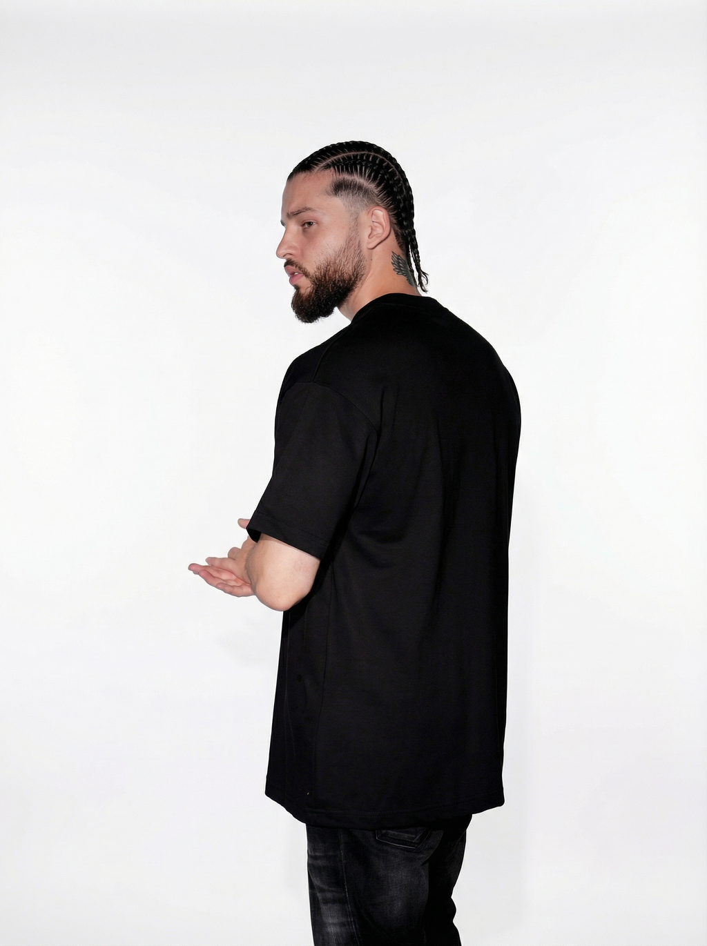 Givenchy Paris Shadow Embroidery Tee black