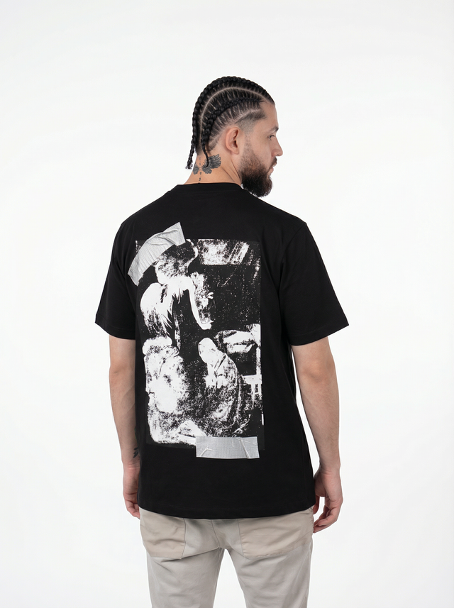Camiseta Off-White™ Caravaggio Tape Art — vista trasera