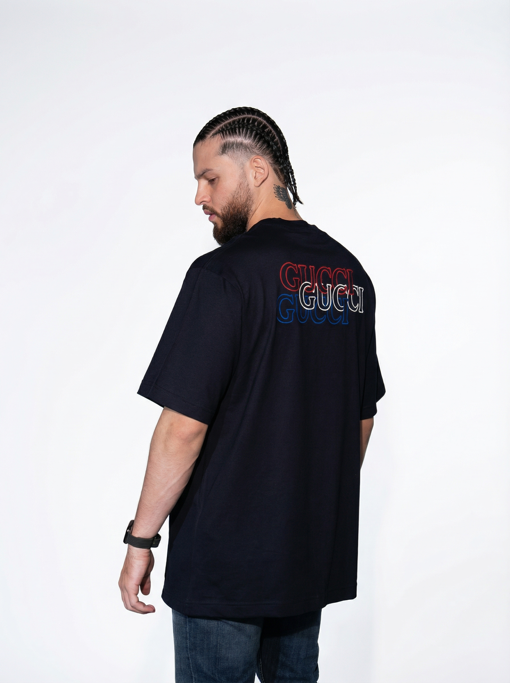 Camiseta “Tri-Color GUCCI Oversize”