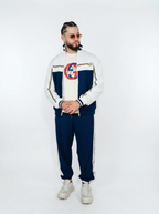 Conjunto GUCCI Azul Navy & Blanco