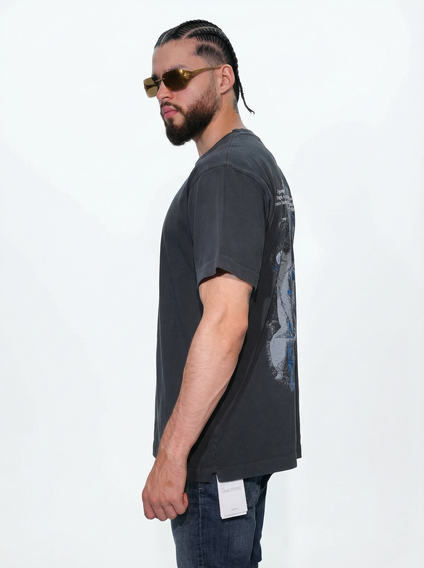 camiseta off white “Renaissance Backprint Oversize”