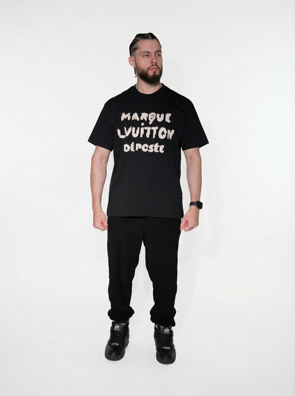 Louis Vuitton “Marque Déposée” Embroidered Tee