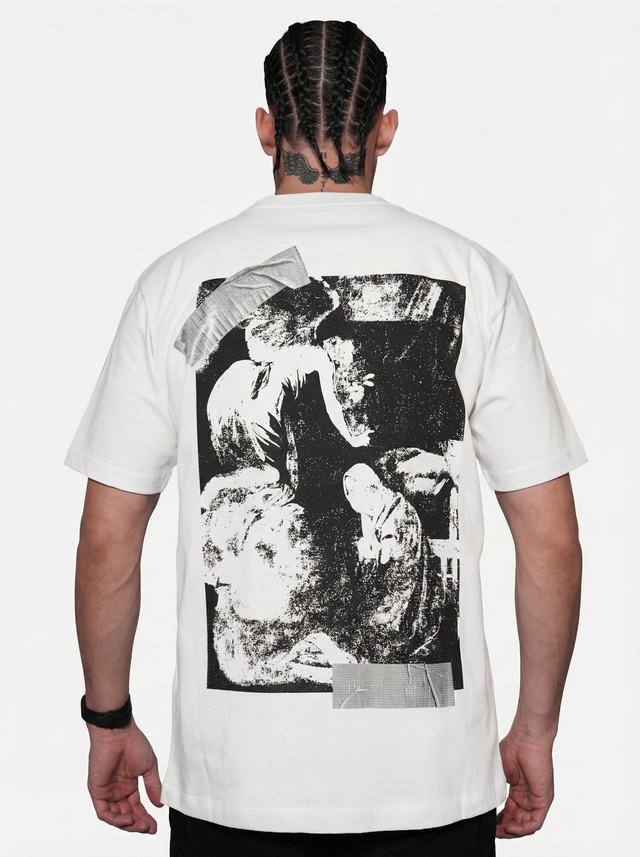 Camiseta Off-White™ Caravaggio Tape Art — vista trasera