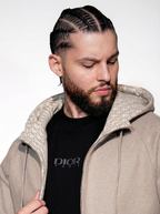 Dior Atelier Taupe Zip Hoodie Set