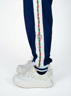 Conjunto GUCCI Azul Navy & Blanco