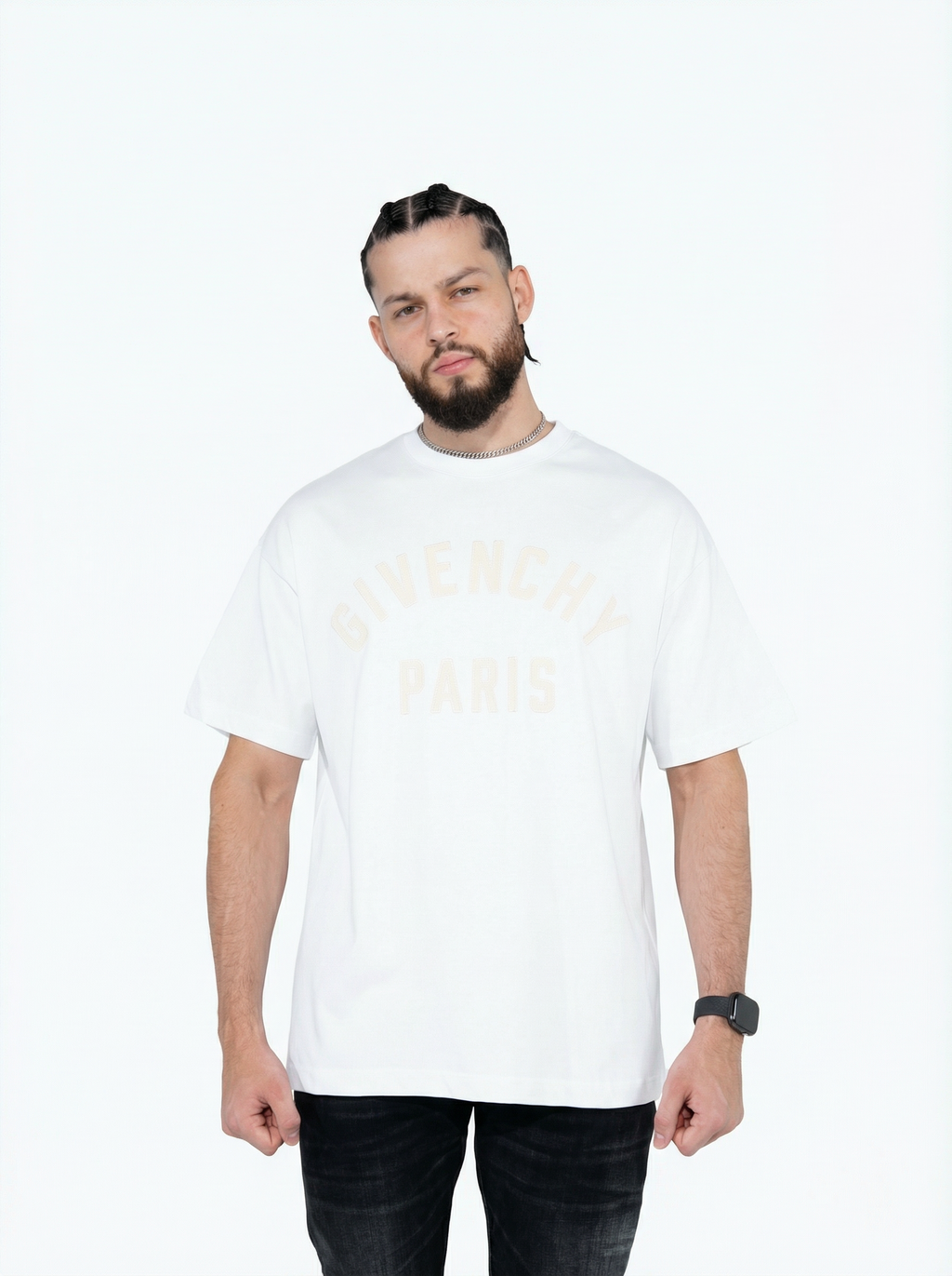 Givenchy Paris Shadow Embroidery Tee