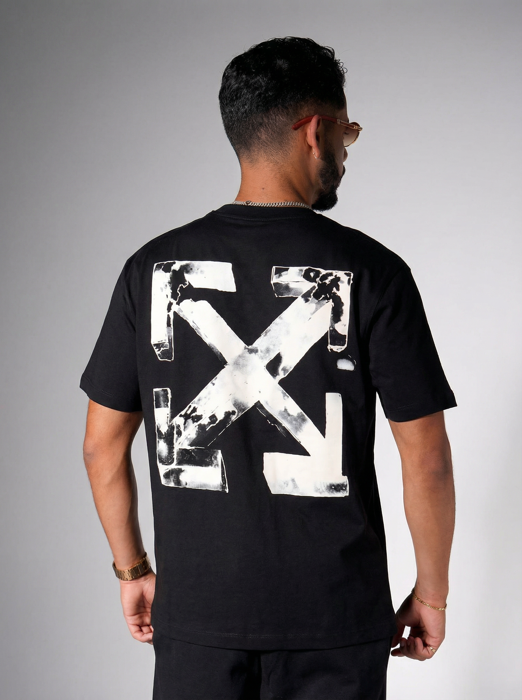 T shirt Off-White Ice Arrow Signature Ensemble black