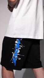 Givenchy Écriture Bleu Luxury Shorts
