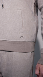 Dior Atelier Taupe Zip Hoodie Set