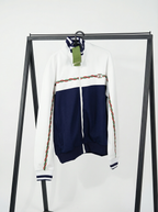Conjunto GUCCI Azul Navy & Blanco