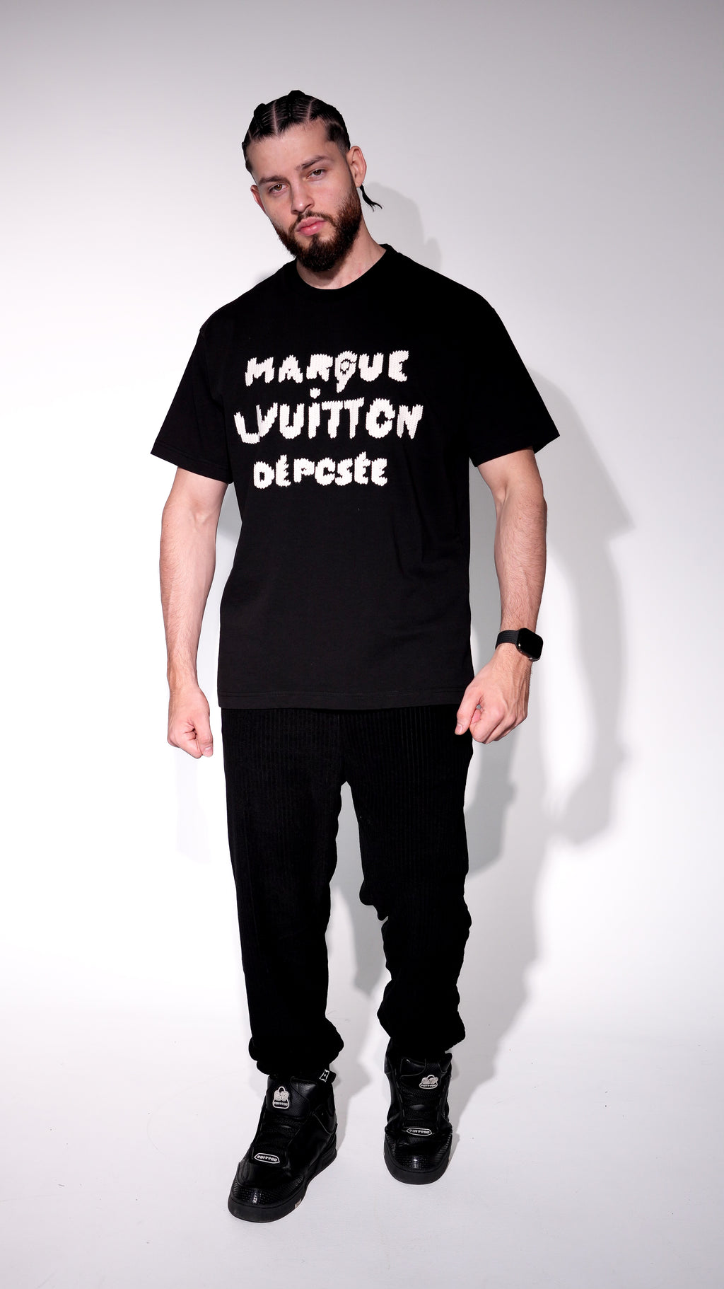 Louis Vuitton “Marque Déposée” Embroidered Tee