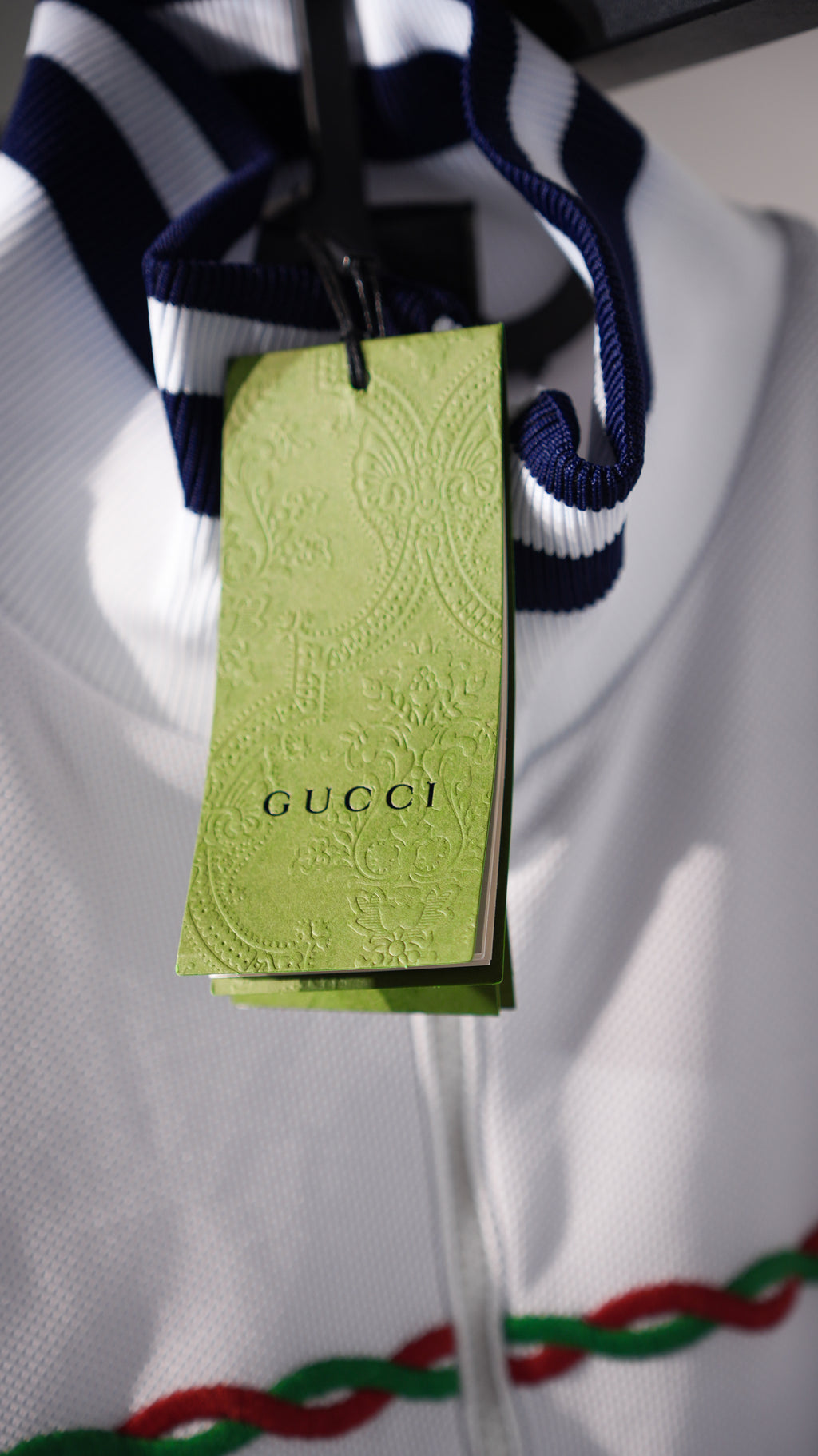 Conjunto GUCCI Azul Navy & Blanco