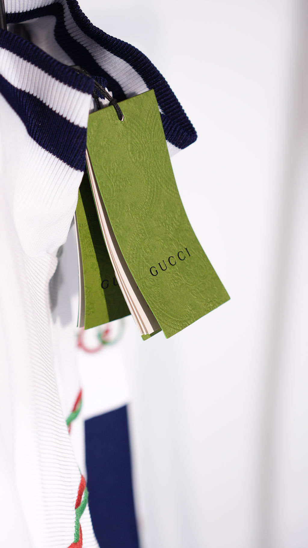 Conjunto GUCCI Azul Navy & Blanco