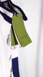 Conjunto GUCCI Azul Navy & Blanco