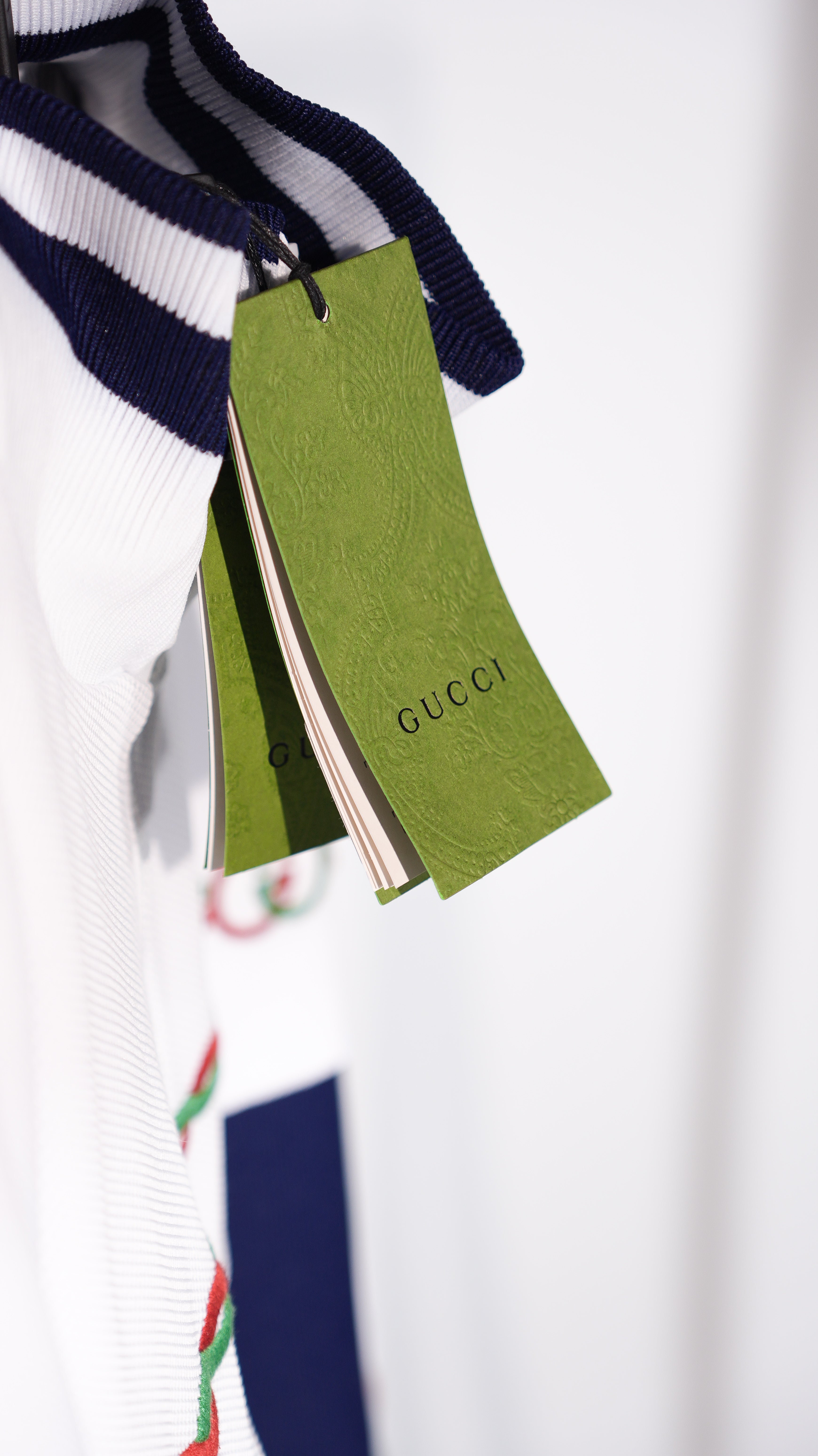 Conjunto GUCCI Azul Navy & Blanco