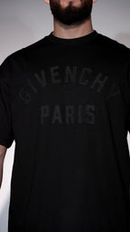 Givenchy Paris Shadow Embroidery Tee black