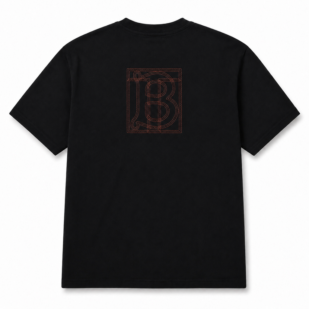 Burberry bordado negro