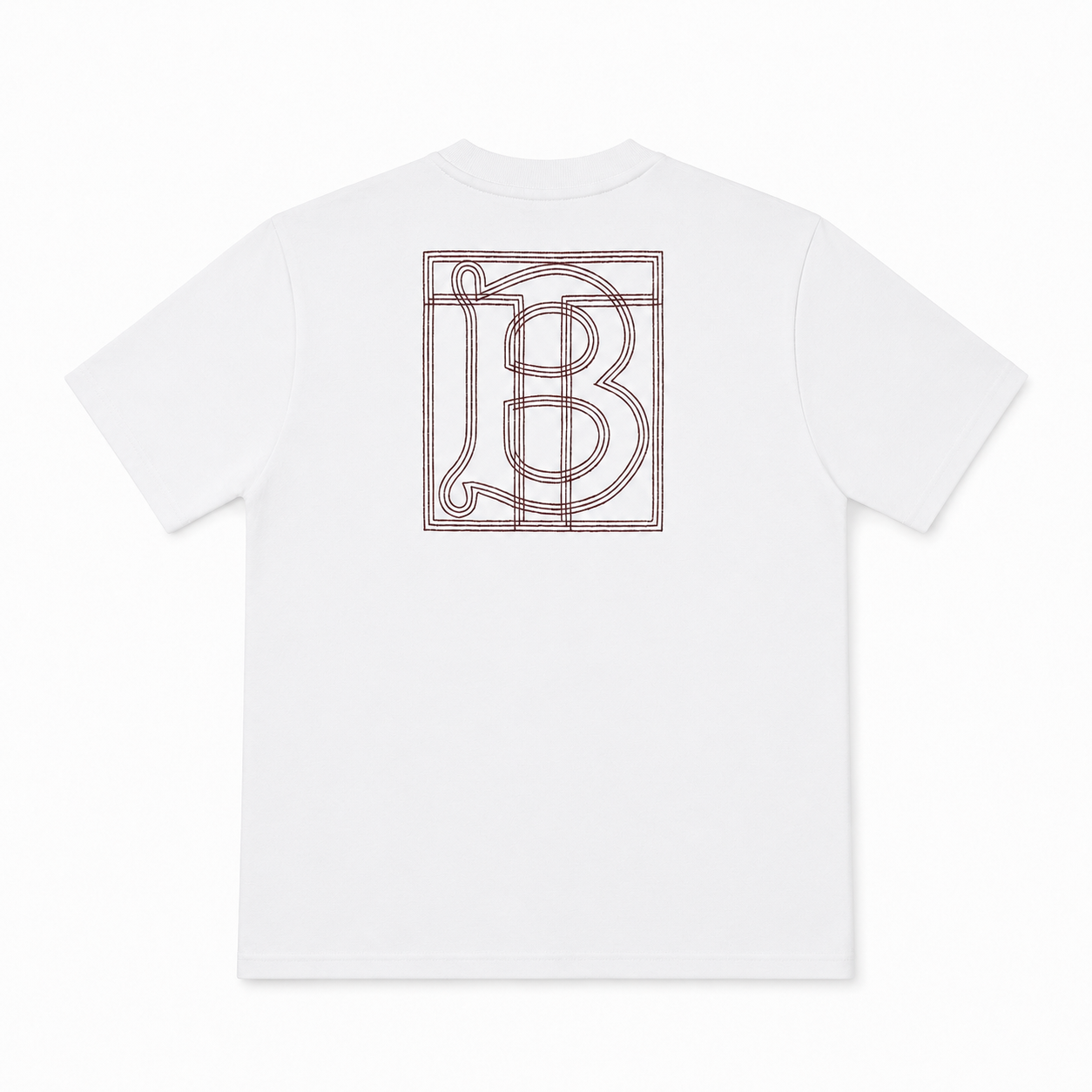 Burberry bordado blanco