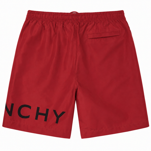 Givenchy swim short red — vista trasera